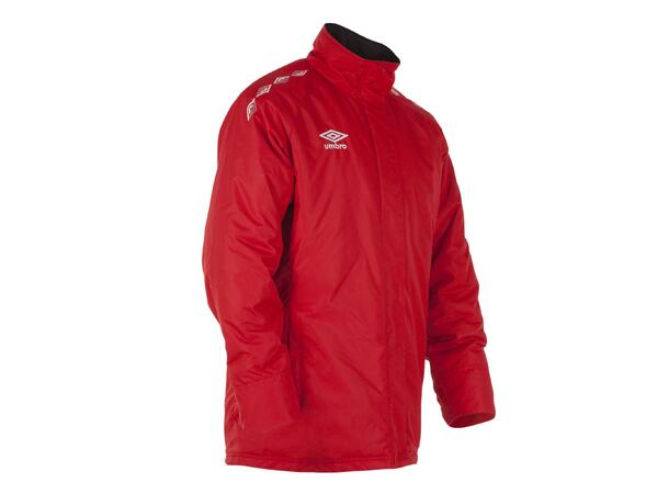 UMBRO UX-1 Team jacket jr Rød 140 Funksjonell lang vattert lagjakke 